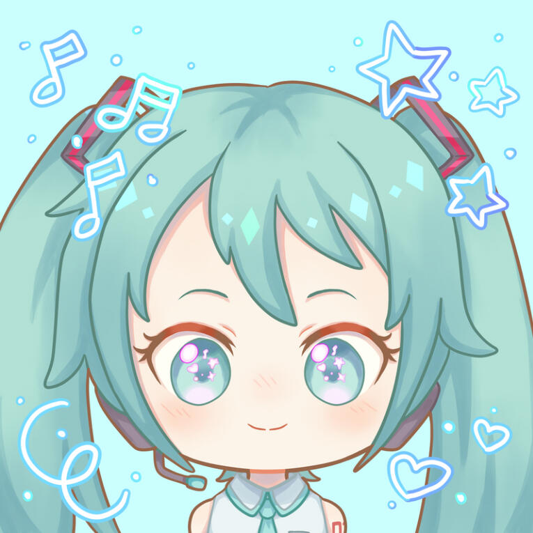 Fanart - Hatsune Miku (chibi)(2024)