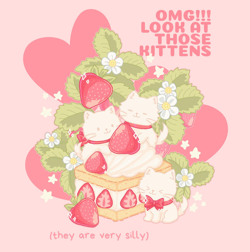Original Art - Silly Berry Kittens (2025)