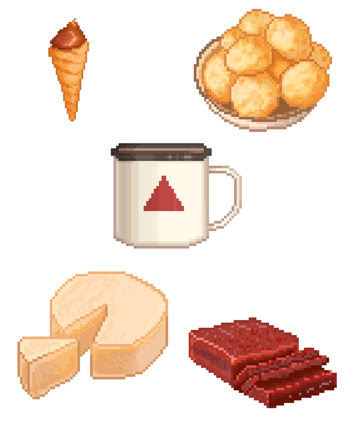 Original Art - Pixel Minas Gerais Regional Food (2025)